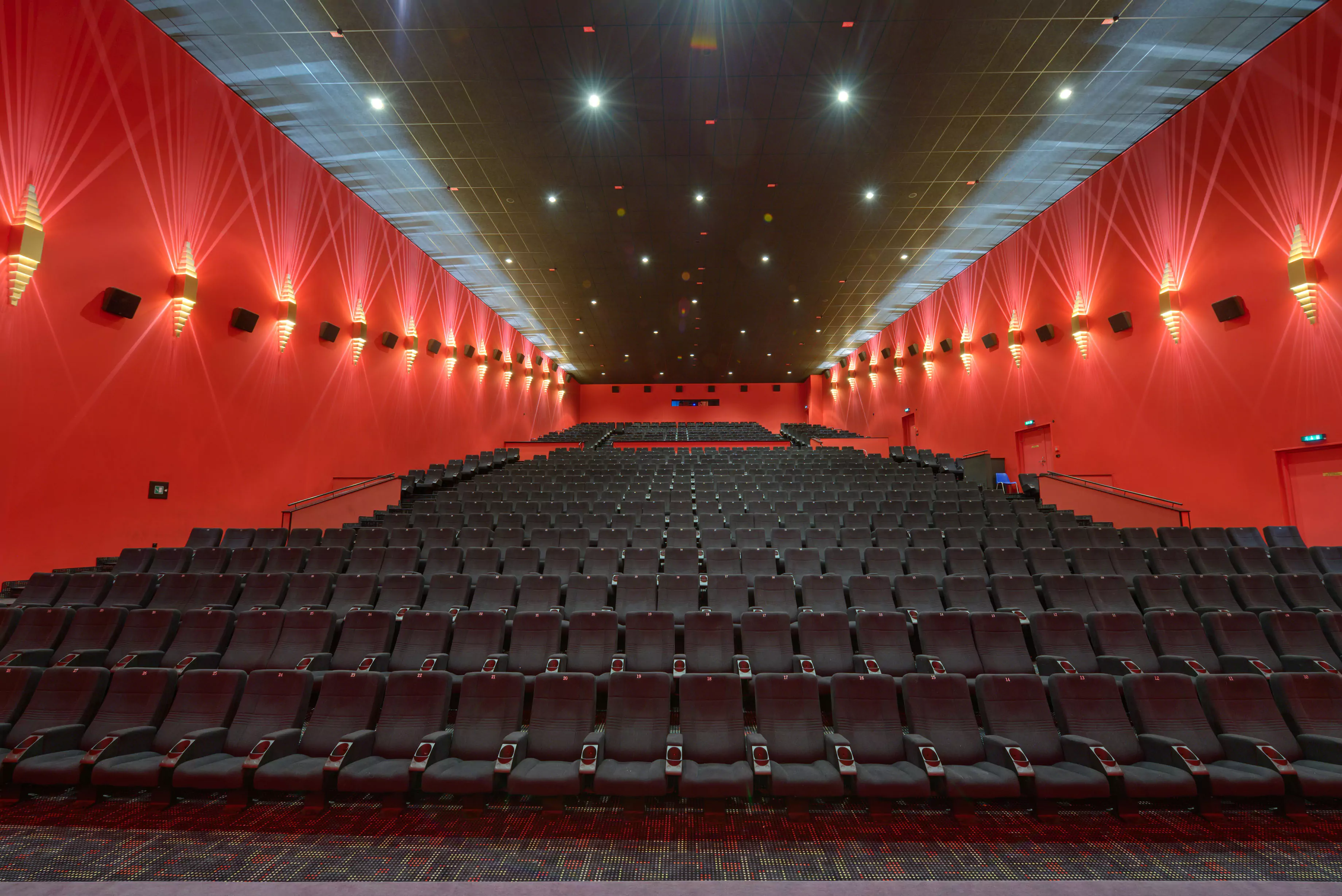 Ergonomic cinema seating designed for comfort Image